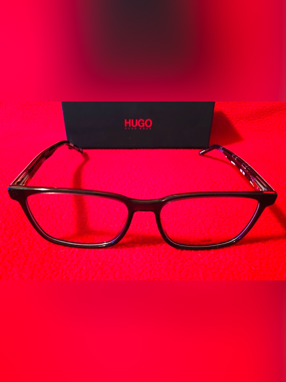 NWD Hugo Boss HG 1074 Acetate Eyeglasses Frames Grey Pattern, Men’s/Unisex